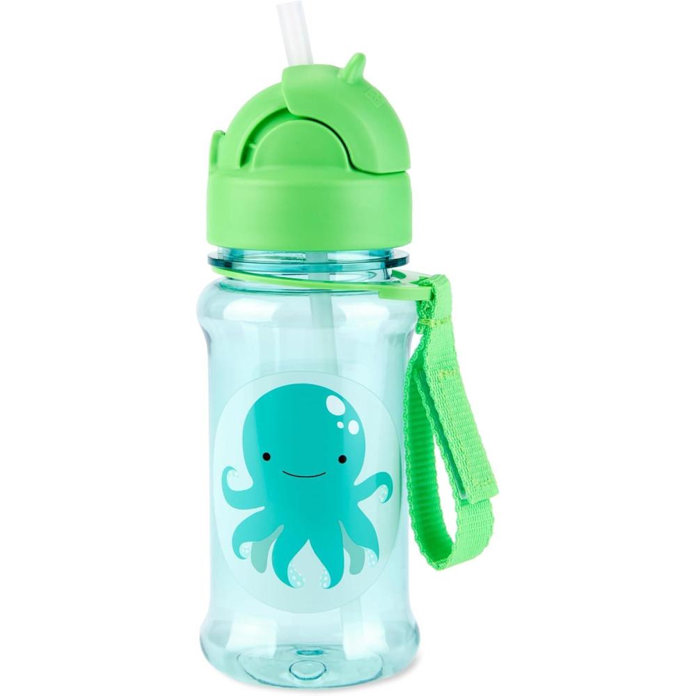 imageSkip Hop Toddler Sippy Cup with Straw Zoo Straw Bottle with Tritan Renew 12 oz DinoOctopus
