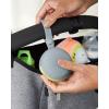 Skip Hop Baby Silicone Pacifier Holder Case with Easy-Access Opening and Strap, Fits 2 Pacifiers, Oat(Grey)