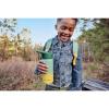 Skip Hop Insulated Stainless Steel Kids Water Bottle with Straw, Holds 15.2 oz. BPA Free, Wander Ombré Green(Ombré Green)