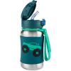 Skip Hop Toddler Sippy Cup with Straw, Sparks Stainless Steel Straw Bottle, Truck(Truck)