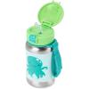 Skip Hop Toddler Sippy Cup with Straw, Zoo Stainless Steel Straw Bottle, Dog, 12 Oz(Octopus)