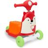 Skip Hop 3-in-1 Baby Activity Push Walker to Toddler Scooter, Daniel Tiger(Fox)