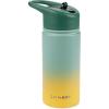 Skip Hop Insulated Stainless Steel Kids Water Bottle with Straw, Holds 15.2 oz. BPA Free, Wander Ombré Green(Ombré Green)