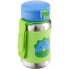 Skip Hop Toddler Sippy Cup with Straw, Zoo Stainless Steel Straw Bottle, Dog, 12 Oz(Dino)