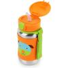 Skip Hop Toddler Sippy Cup with Straw, Zoo Stainless Steel Straw Bottle, Dog, 12 Oz(Dog)