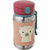Skip Hop Toddler Sippy Cup with Straw, Zoo Stainless Steel Straw Bottle, Dog, 12 Oz(Llama)