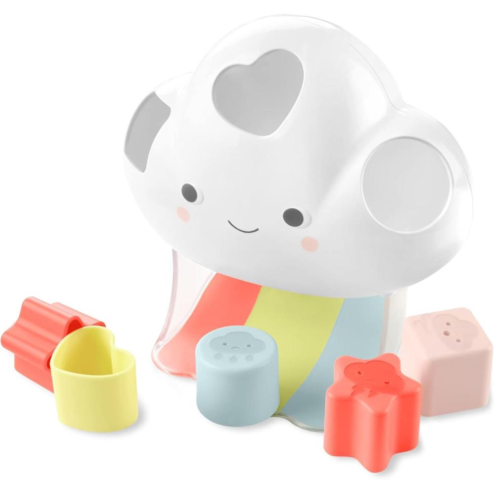 imageSkip Hop Shape Sorting Toy with Shapes and Feelings Shape Sorting Baby Toy Silver Lining CloudShape Sorter