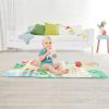 Skip Hop Tummy Time Mat, 3-in-1 Activity Baby Play Gym, Age 0+, Farmstand Grow & Play, Green(Farmstand Gym)