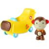 Skip Hop Toddler Cause & Effect Toy for Toddlers 2+, Car Plane Toy with Monkey Figurine, Zoo Crew(Car to Plane Set)