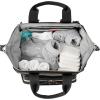 Skip Hop Diaper Bag Backpack: Mainframe Large Capacity Wide Open Structure with Changing Pad & Stroller Attachement, Black with Gold Trim(Black)