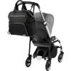 Skip Hop Diaper Bag Backpack: Mainframe Large Capacity Wide Open Structure with Changing Pad & Stroller Attachement, Black with Gold Trim(Black)