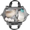 Skip Hop Diaper Bag Backpack: Mainframe Large Capacity Wide Open Structure with Changing Pad & Stroller Attachement, Black with Gold Trim(Charcoal)