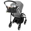 Skip Hop Ultimate Stroller Organizer Universal Fit with Adjustable Straps, Magnetic Flaps and Convertible Design That fits 40 oz. tumblers(Black)