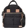 Skip Hop Diaper Bag Backpack: Suite 6-in-1 Diaper Backpack Set, Multi-Function Baby Travel Bag with Changing Pad, Stroller Straps, Bottle Bag and Pacifier Pocket, Black(Black)
