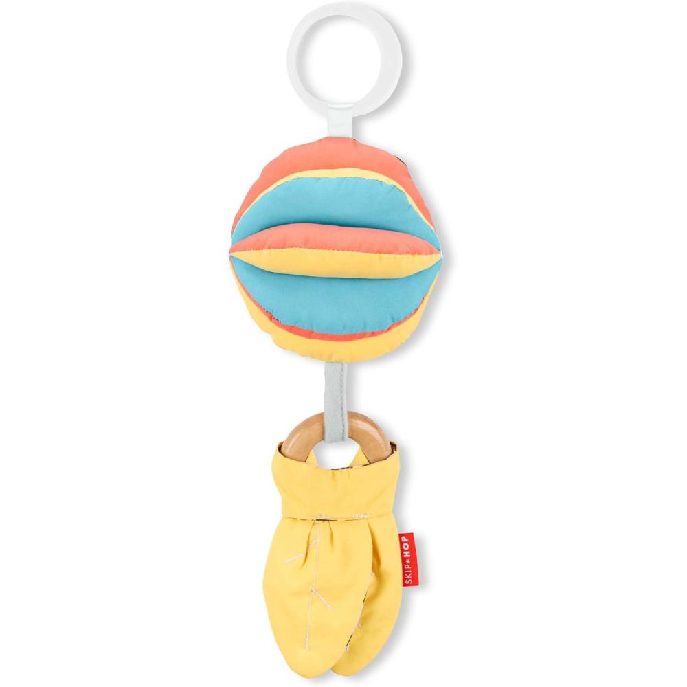 imageSkip Hop Soft Silicone Baby Teething Ring Toys Farmstand Teethe ampamp Play Toy Set of 4 BPAFree Age 3mDiscoverosity Stroller Toy