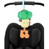 Skip Hop Soft Silicone Baby Teething Ring Toys Farmstand Teethe & Play Toy Set of 4, BPA-Free, Age 3m+(Broccoli Stroller Toy)