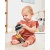 Skip Hop Soft Silicone Baby Teething Ring Toys Farmstand Teethe & Play Toy Set of 4, BPA-Free, Age 3m+(Discoverosity Stroller Toy)