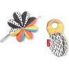 Skip Hop Soft Silicone Baby Teething Ring Toys Farmstand Teethe & Play Toy Set of 4, BPA-Free, Age 3m+(Discoverosity Stroller Toy)