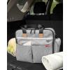 Skip Hop Diaper Bag: Iconic Duo Weekender, Extra Large Capacity with Changing Pad & Stroller Attachment, Grey Melange(Diaper Bag)