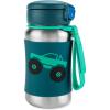 Skip Hop Toddler Sippy Cup with Straw, Sparks Stainless Steel Straw Bottle, Rainbow(Truck)