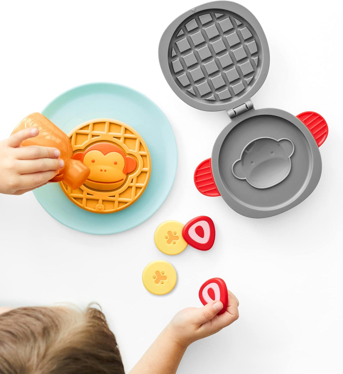 imageSkip Hop Pretend Play Zoo Ice Cream Shoppe Playset Toy for Kids 2 Years and Up UnicornWaffle Food Play Set