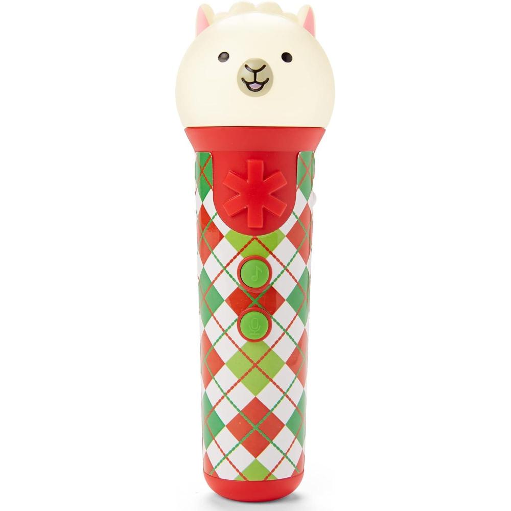 imageSkip Hop Pretend Play Zoo Ice Cream Shoppe Playset Toy for Kids 2 Years and Up UnicornLlama Toy Microphone